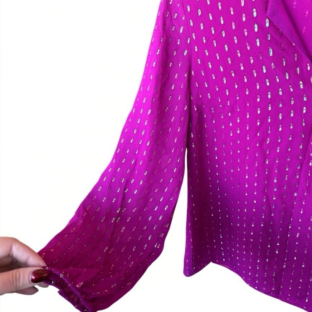 Shimmering Lily Pulitzer Aaron Silk Top NWOT - Picture 6 of 10
